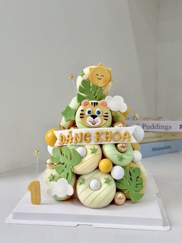 Tháp donut bé hổ, Bánh Sinh Nhật Tháp donut, Bánh Sinh Nhật tháp bánh, Bánh Sinh Nhật donut, Bánh Sinh Nhật bé trai - Bánh Sinh Nhật Long Biên