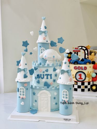 2 tầng cinamoroll 20-16, Bánh Sinh Nhật 2 tầng, Bánh Sinh Nhật bánh tầng, Bánh Sinh Nhật bé gái, Bánh Sinh Nhật sanrio, Bánh Sinh Nhật cinnamoroll, Bánh Sinh Nhật lâu đài - Bánh Sinh Nhật Long Biên