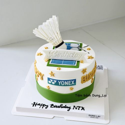 Bánh cầu lông sz 16, Bánh Sinh Nhật Cầu lông, Bánh Sinh Nhật tạo hình, Bánh Sinh Nhật thể thao - Bánh Sinh Nhật Long Biên