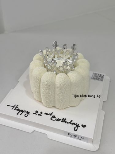 Bánh entremet màu trắng sz 11, Bánh Sinh Nhật Entremet - Bánh Sinh Nhật Long Biên