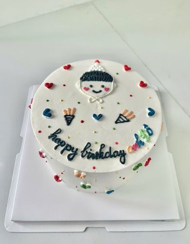 Bánh kem hàn quốc sz 16, Bánh Sinh Nhật Hàn quốc, Bánh Sinh Nhật vẽ - Bánh Sinh Nhật Long Biên
