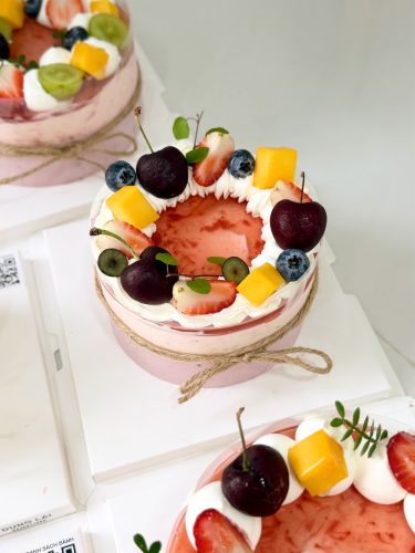 Bánh mousse sữa chua phô mai dâu việt quất sz 12, Bánh Sinh Nhật  - Bánh Sinh Nhật Long Biên