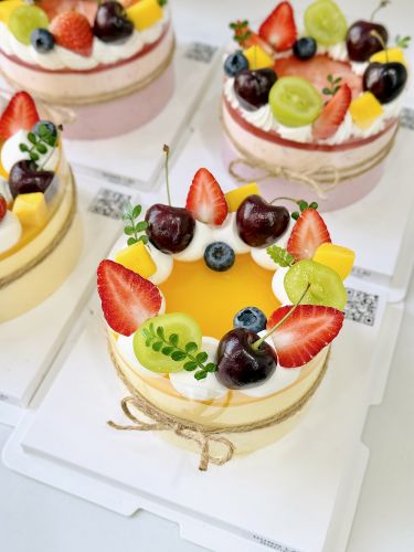 Bánh mousse xoài chanh dây sz 12, Bánh Sinh Nhật Mousse - Bánh Sinh Nhật Long Biên