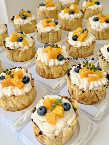 Bánh ốc quế xoài, Bánh Sinh Nhật Ốc quế, Bánh Sinh Nhật daily, Bánh Sinh Nhật whipping - Bánh Sinh Nhật Long Biên