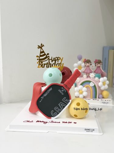 Bánh pickleball, Bánh Sinh Nhật Pickleball, Bánh Sinh Nhật pickle ball, Bánh Sinh Nhật thể thao - Bánh Sinh Nhật Long Biên