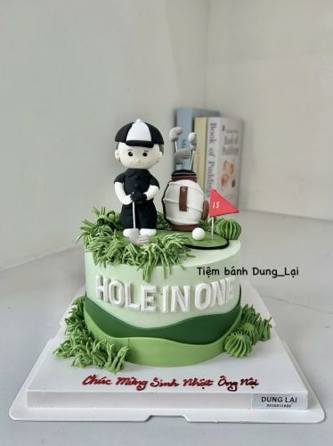 Bánh sz 16 ông nội chơi golf, Bánh Sinh Nhật Golf, Bánh Sinh Nhật ông - Bánh Sinh Nhật Long Biên