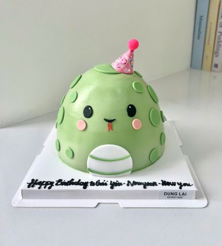 Bánh tạo hình bé rắn sz 14, Bánh Sinh Nhật Tạo hình, Bánh Sinh Nhật bé rắn, Bánh Sinh Nhật rắn - Bánh Sinh Nhật Long Biên