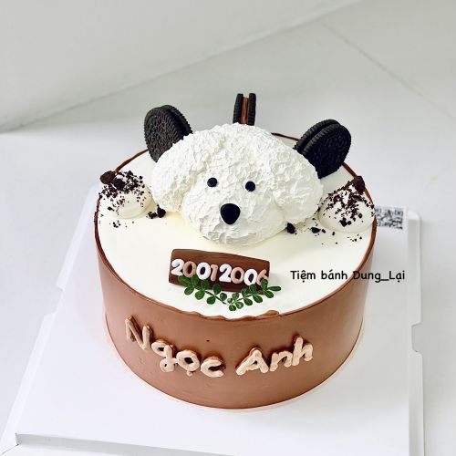 Bánh tạo hình chú chó, Bánh Sinh Nhật Tạo hình, Bánh Sinh Nhật chó - Bánh Sinh Nhật Long Biên