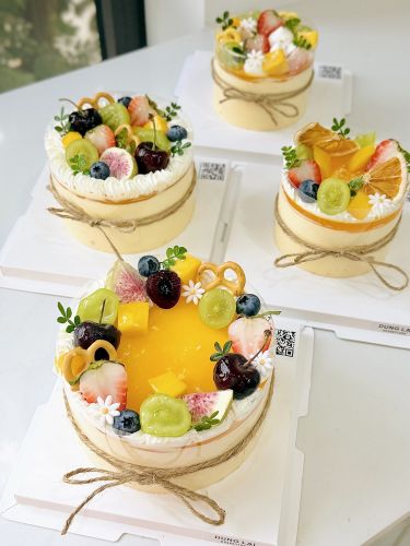 Mousse xoài chanh dây sz 10, Bánh Sinh Nhật Mousse - Bánh Sinh Nhật Long Biên