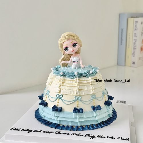 Bánh công chúa mặc váy sz 16 1/2 - Bánh tạo hình