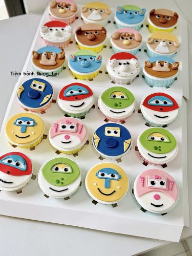 Bánh cupcake có nhân tạo hình máy bay - Bánh tạo hình