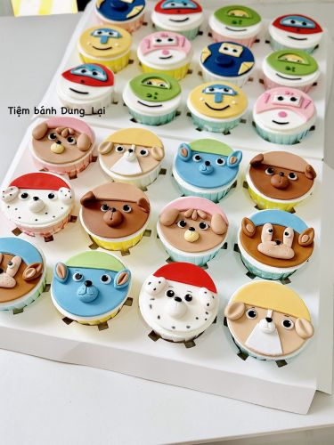 Bánh cupcake tạo hình pawpatrol - Bánh tạo hình