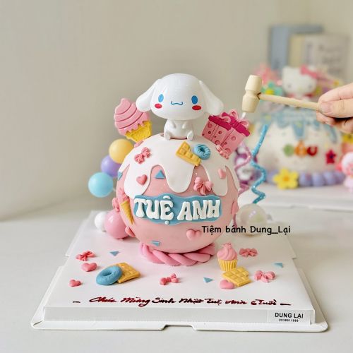 Bánh đập cinnamoroll tone hồng