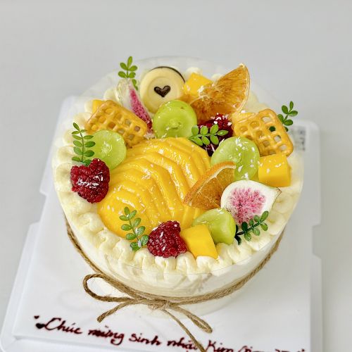 Bánh kem whip truyền thống dâu xoài sz 16