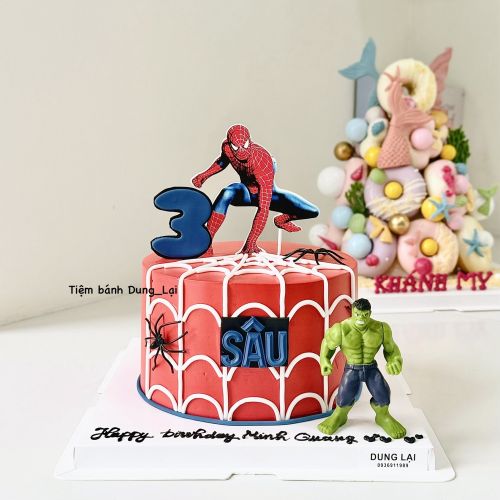 Bánh người nhện và người khổng lồ xanh sz 16