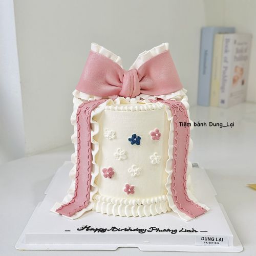 Bánh nơ hồng sz 18 cao