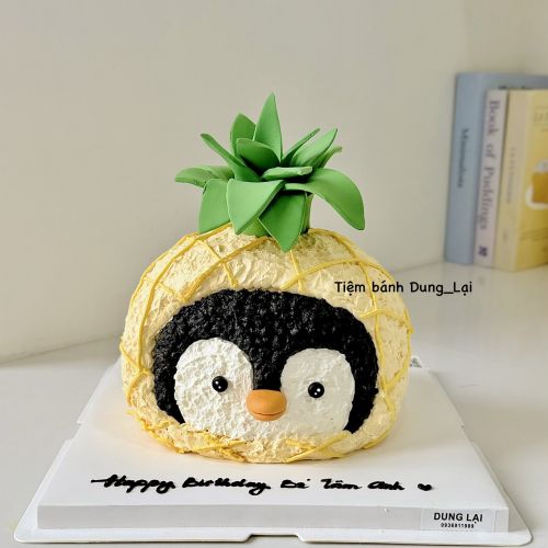 Bánh tạo hình chim cánh cụt sz 16 - Bánh tạo hình