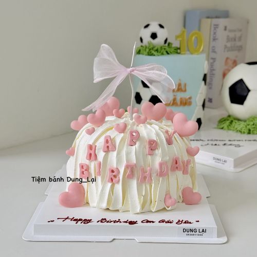 Bánh tone hồng trắng sz 16