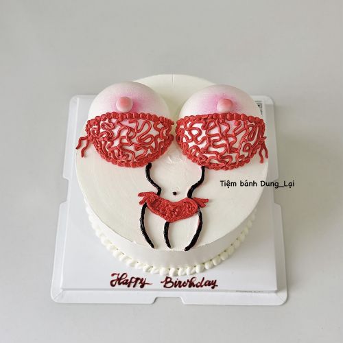 Bánh troll tạo hình bộ ngực sz 18 - Bánh tạo hình