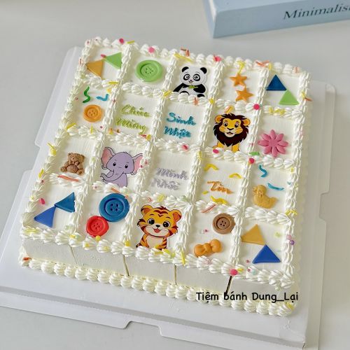 Set bánh cắt 20 miếng - Bánh chữ nhật
