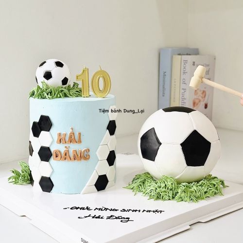 Set bánh đập tạo hình quả bóng và bánh sz 16 dáng cao