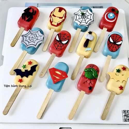 Set popcake 12c chủ đề avengers