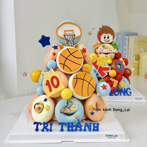 Tháp bánh donut bóng rổ 17b