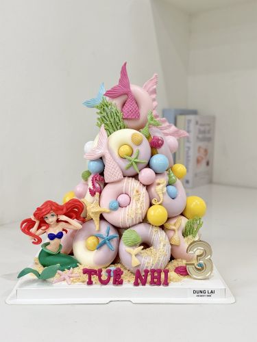 Tháp bánh donut nàng tiên cá 17b