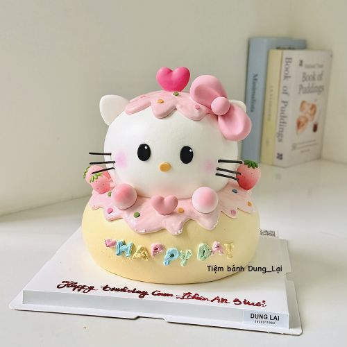 Bánh 2 tầng tạo hình hello kitty - Bánh tạo hình