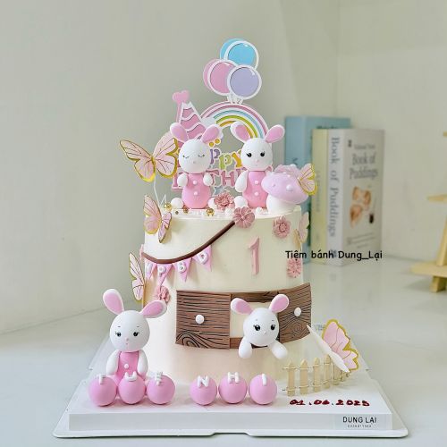 Bánh bé thỏ sz 16 dáng cao