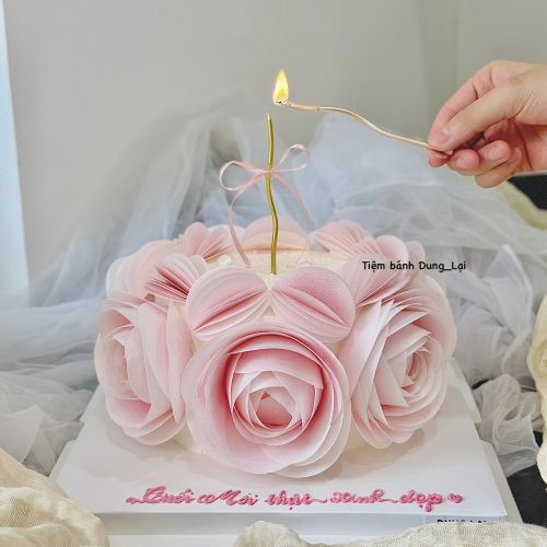 Bánh hoa giấy gạo nghệ thuật sz 16
