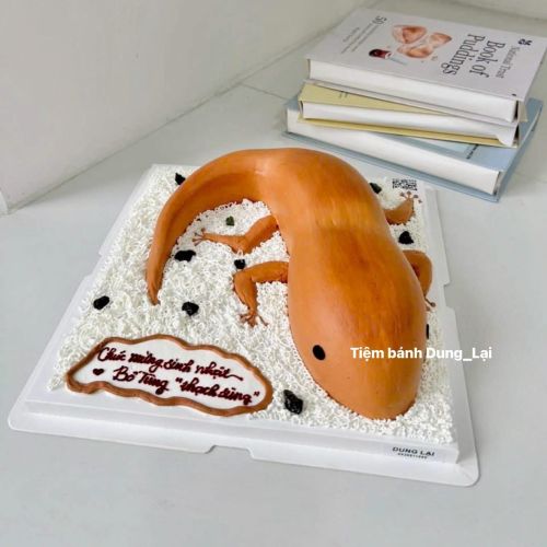 Bánh tạo hình con thạch sùng - Bánh tạo hình