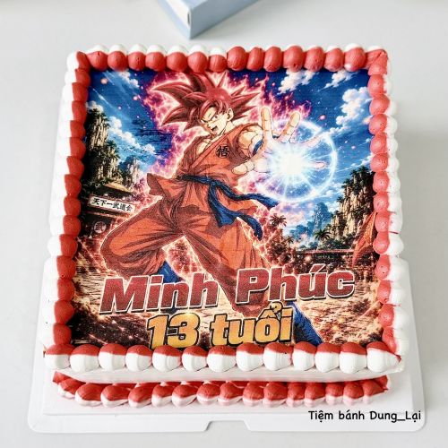 Bánh vuông sz 20 in songoku - Bánh chữ nhật