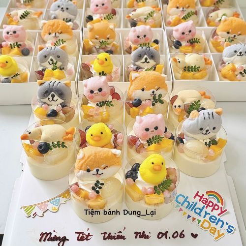 Set 10 pudding ngộ nghĩnh