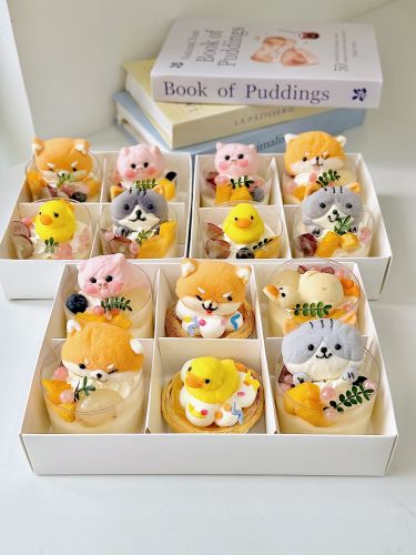 Set 6 pudding ngộ nghĩnh