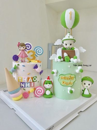 Set bánh đôi sz 14 cao bé trai bé gái