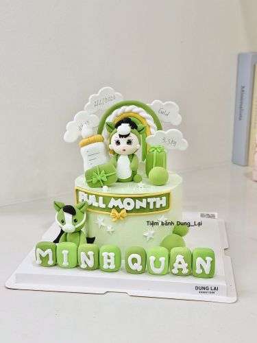 Bánh bé ngựa sz 16, Bánh Sinh Nhật Ngựa, Bánh Sinh Nhật đầy tháng, Bánh Sinh Nhật bé trai - Bánh Sinh Nhật Long Biên