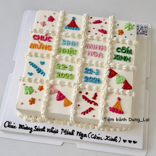 Bánh cắt miếng sz 20 - Bánh chữ nhật