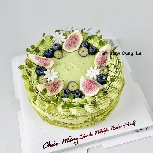 Bánh crepe ngàn lớp trà xanh xoài