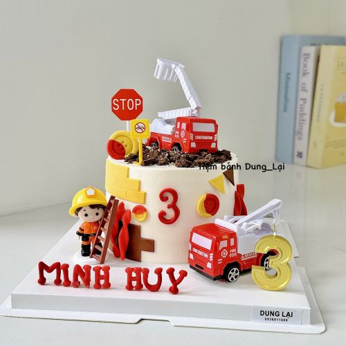 Bánh cứu hoả sz 16, Bánh Sinh Nhật Cứu hoả, Bánh Sinh Nhật bé trai, Bánh Sinh Nhật sinh nhật - Bánh Sinh Nhật Long Biên