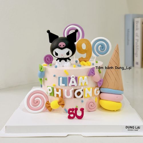 Bánh kuromi tone hồng sz 16