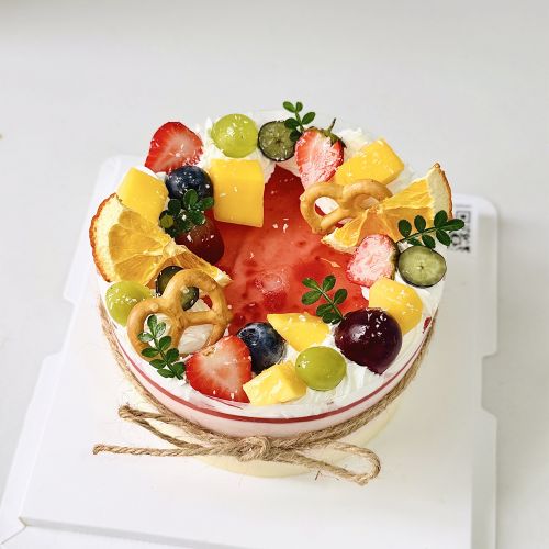 Bánh mousse sữa chua phomai dâu xoài sz 12, Bánh Sinh Nhật  - Bánh Sinh Nhật Long Biên