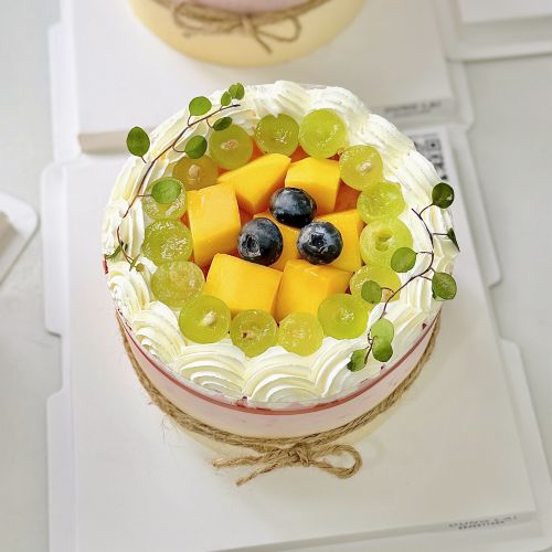 Bánh mousse sữa chua phomai dâu xoài sz 12, Bánh Sinh Nhật Mousse, Bánh Sinh Nhật sinh nhật - Bánh Sinh Nhật Long Biên