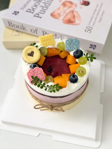 Bánh mousse sữa chua việt quất xoài sz 12, Bánh Sinh Nhật Mousse - Bánh Sinh Nhật Long Biên