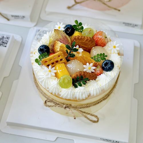 Bánh mousse xoài chanh dây sz 12, Bánh Sinh Nhật Mousse, Bánh Sinh Nhật sinh nhật - Bánh Sinh Nhật Long Biên