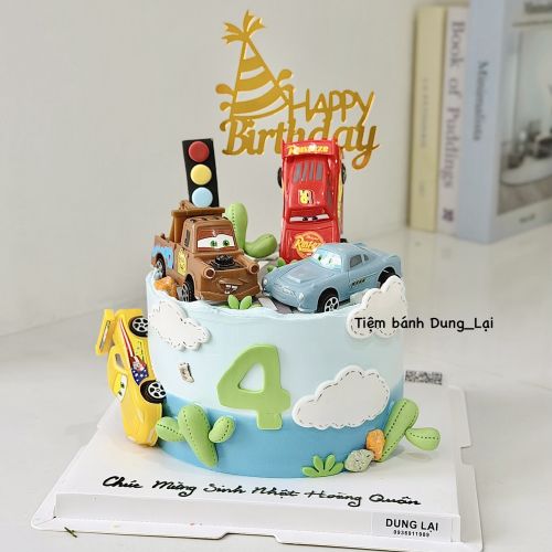 Bánh sinh nhật bé trai ô tô sz 16