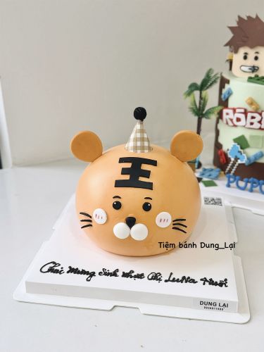 Bánh tạo hình bé hổ sz 14, Bánh Sinh Nhật Tạo hình, Bánh Sinh Nhật tiger, Bánh Sinh Nhật bé hổ, Bánh Sinh Nhật bé trai - Bánh Sinh Nhật Long Biên