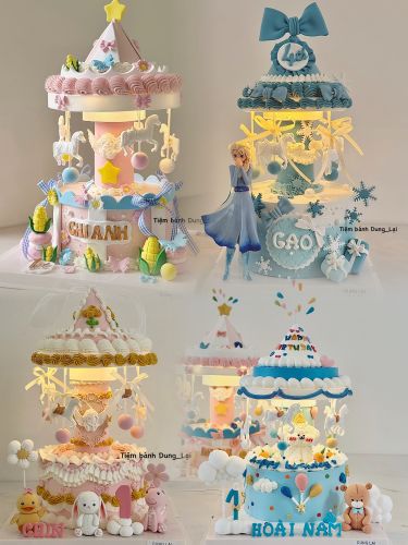Bánh vòng quay, Bánh Sinh Nhật Bánh vòng quay, Bánh Sinh Nhật vòng quay ngựa, Bánh Sinh Nhật Bánh xoay - Bánh Sinh Nhật Long Biên