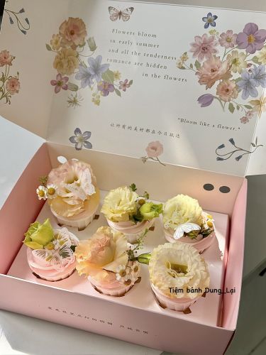 Cupcake box 6c 8.3, Bánh Sinh Nhật Box, Bánh Sinh Nhật cupcake, Bánh Sinh Nhật 8.3 - Bánh Sinh Nhật Long Biên