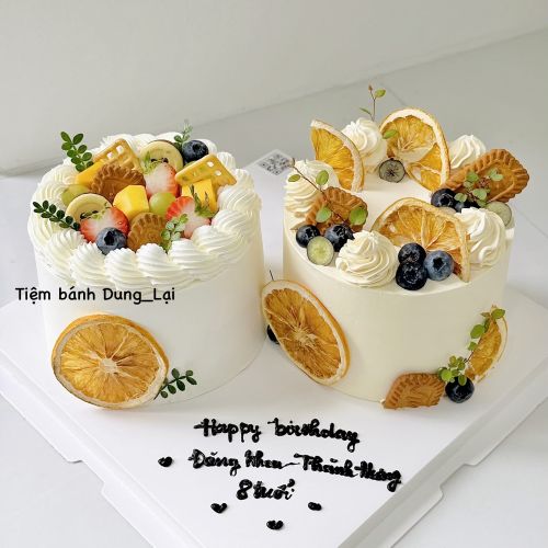 Set 2 bánh kem tươi hoa quả sz 16, Bánh Sinh Nhật Set đôi, Bánh Sinh Nhật set bánh, Bánh Sinh Nhật hoa quả, Bánh Sinh Nhật kem tươi, Bánh Sinh Nhật kem top, Bánh Sinh Nhật sinh nhật, Bánh Sinh Nhật kỉ niệm - Bánh Sinh Nhật Long Biên